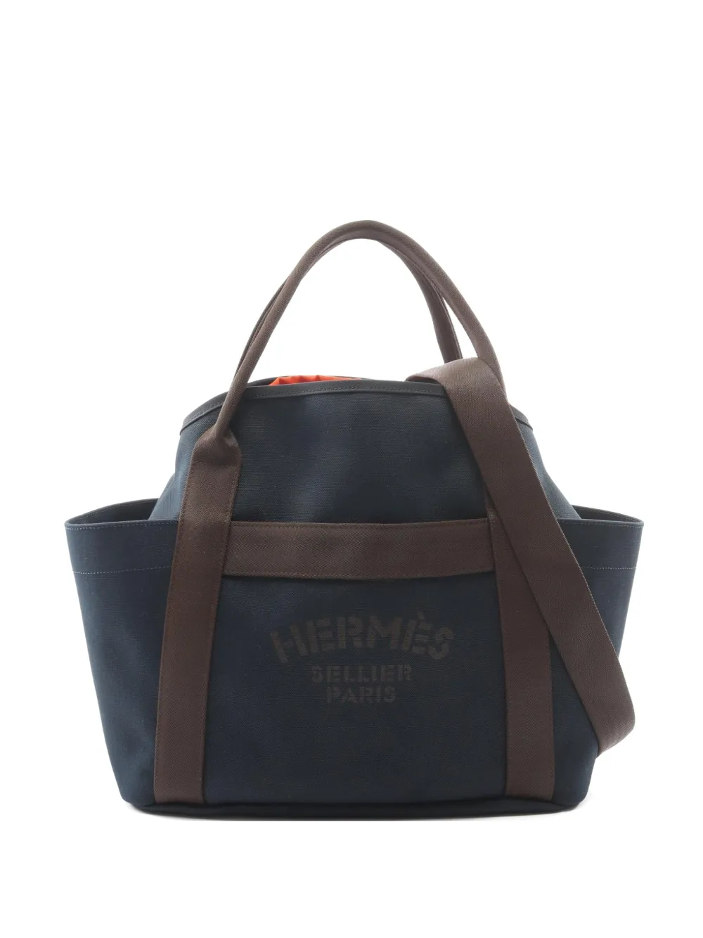 Hermès Pre-Owned 2018 Groom canvas tote bag - Blu