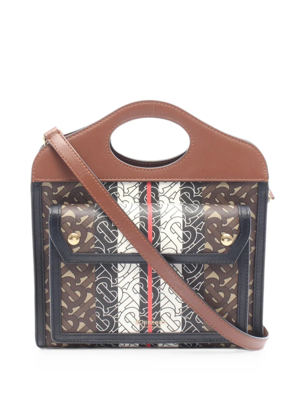 Burberry Pre-Owned 2010s mini Pocket monogram handbag - Braun