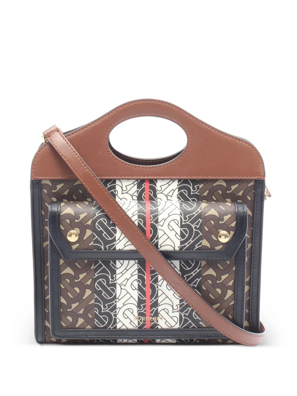 Burberry Pre-Owned 2010s mini Pocket monogram handbag - Marrone
