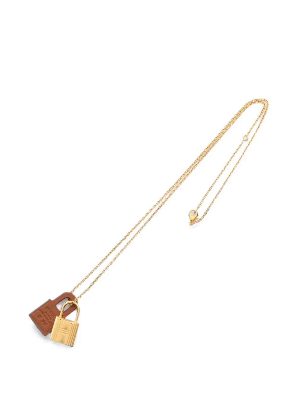 Hermès Pre-Owned 2019 O'Kelly padlock necklace - Oro