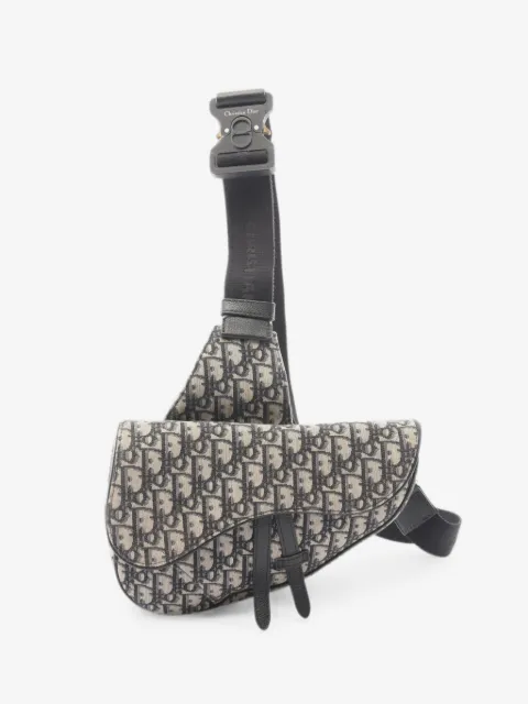 Christian Dior Pre-Owned 2000s Saddle Oblique-jacquard sling bag