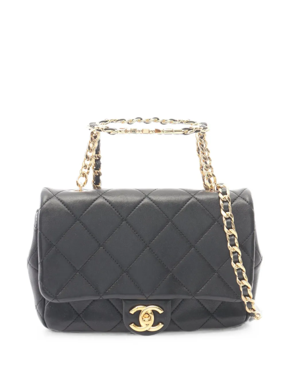 CHANEL Pre-Owned Matelassé leather shoulder bag - Nero