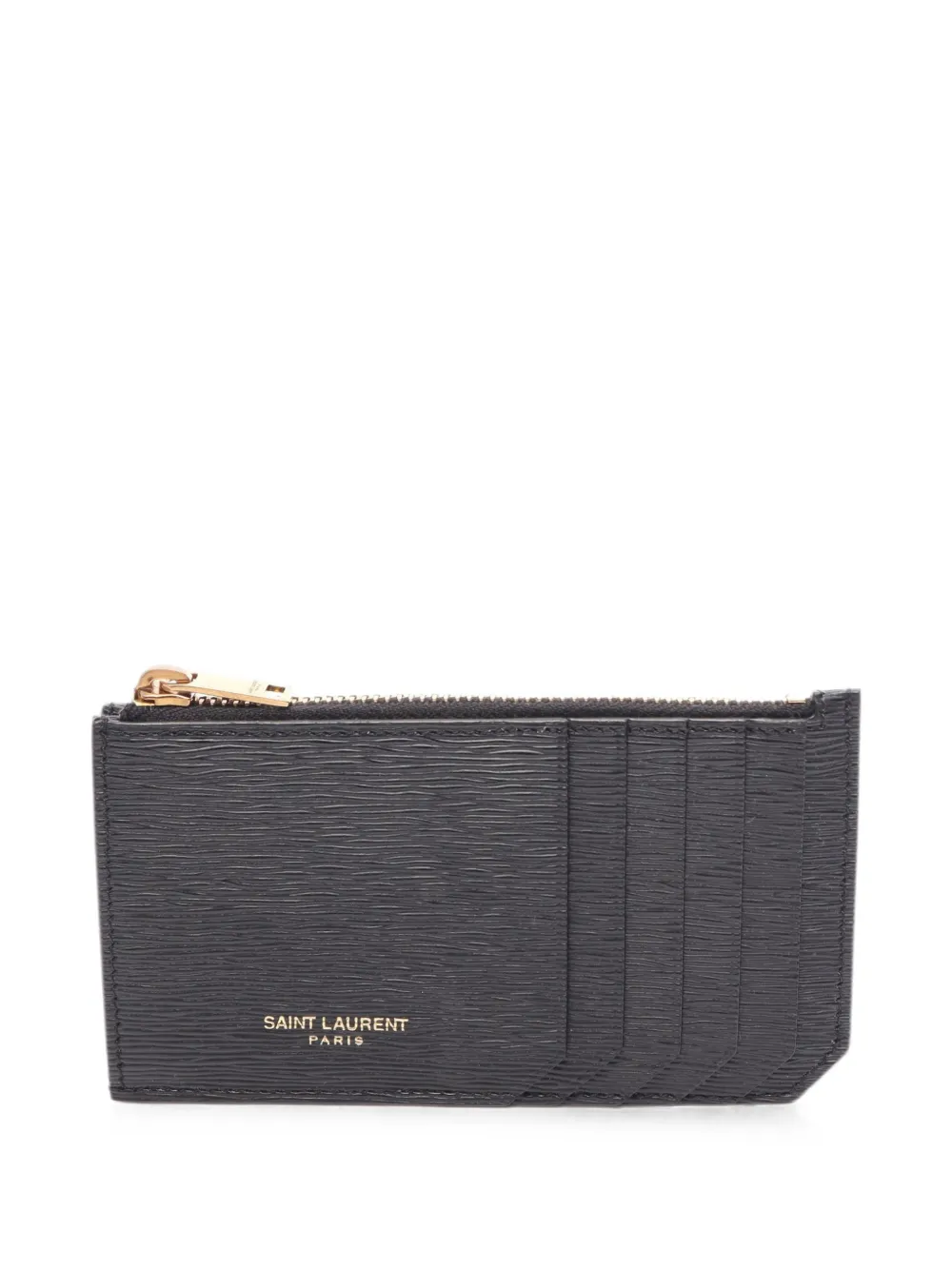 Saint Laurent Pre-Owned 2020s Fragment zip pouch coin purse - Nero