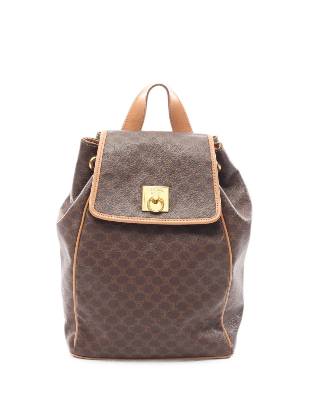 Celine Pre-Owned 2000s Macadam drawstring backpack - Braun