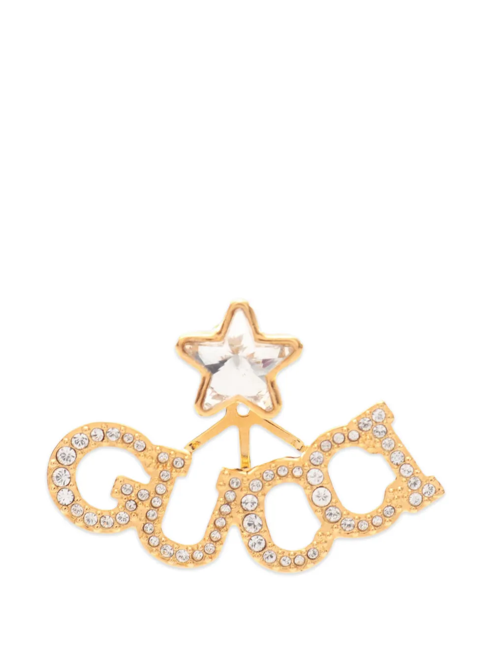 Gucci Pre-Owned 2010s logo star earrings - Oro