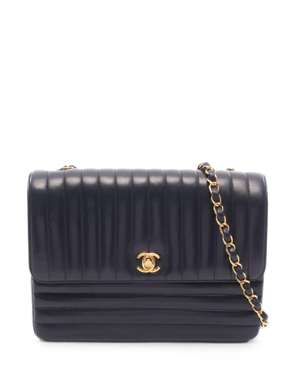 CHANEL Pre-Owned 1994-1996 Mademoiselle chain shoulder bag - Blu