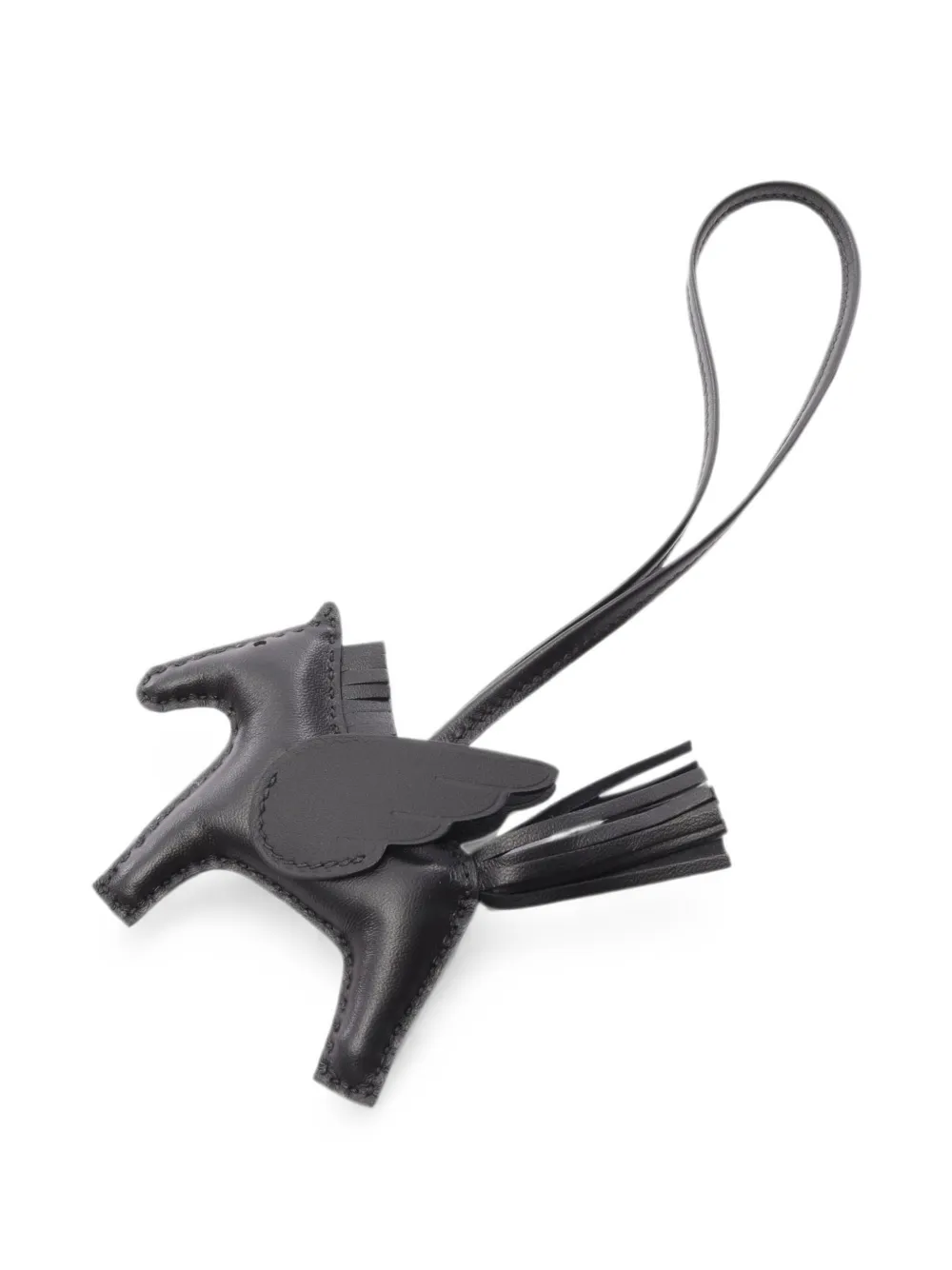 Hermès Pre-Owned 2025 PM Rodeo Pegasus bag charm - Nero