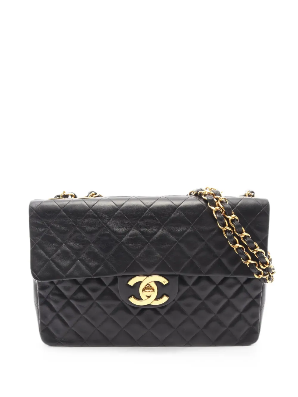 CHANEL Pre-Owned 1994-1996 Decamatlassé chain shoulder bag - Nero
