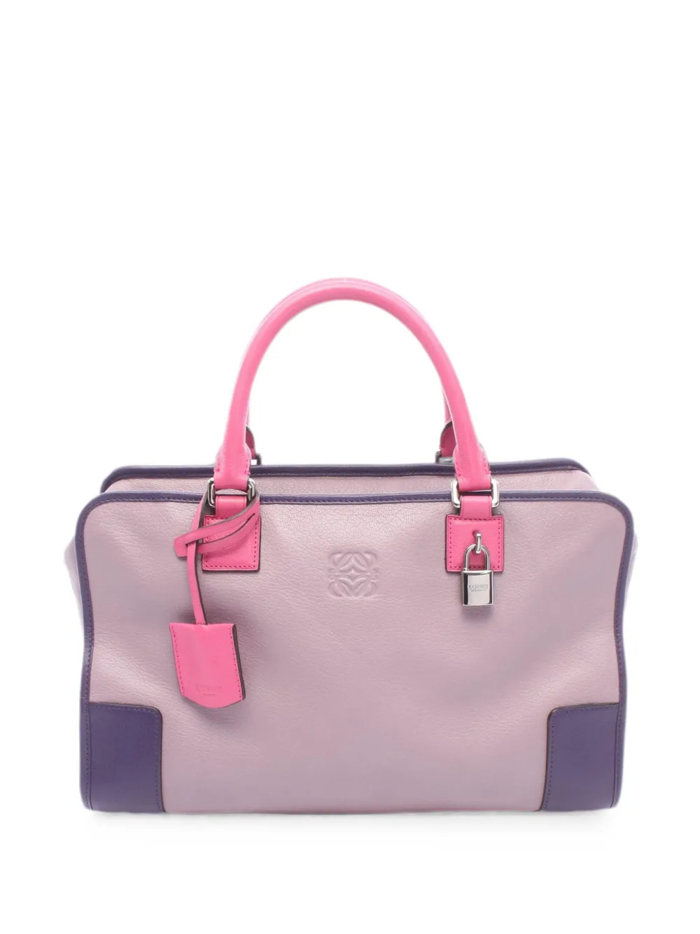 Loewe Pre-Owned 2000s Amazona36 calf leather tote bag - Nude