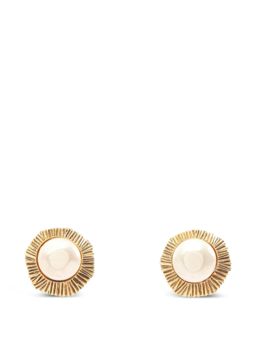 CHANEL Pre-Owned 1986-1988 clip-on earrings - Oro