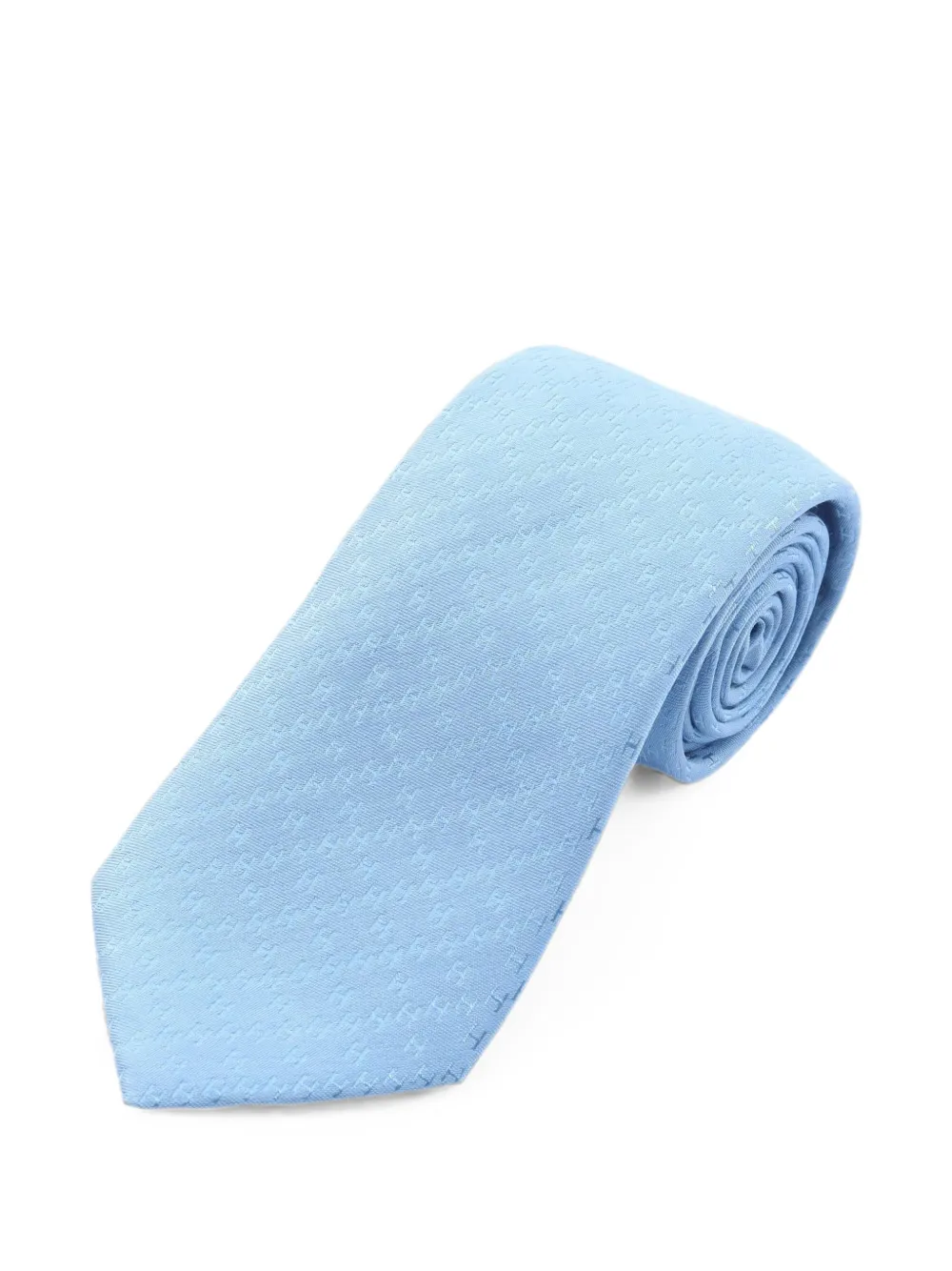 Pre-owned Hermes 2010s H Silk Tie In Blue