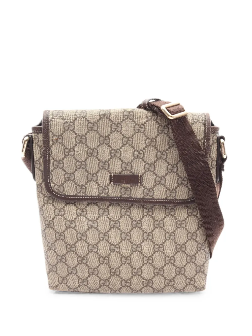 Gucci Pre-Owned 2000s GG Supreme shoulder bag - Nude