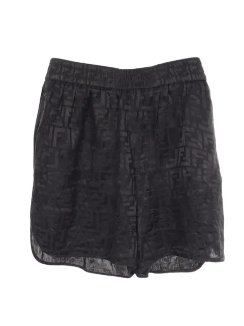 Fendi Pre-Owned 2010s Zucca pattern silk shorts