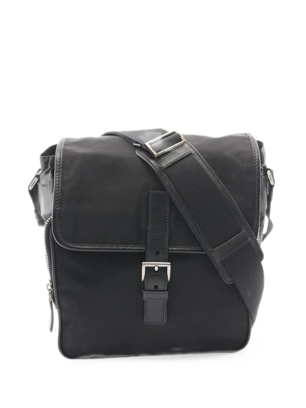 Prada Pre-Owned 2000s Tessuto buckle shoulder bag - Schwarz