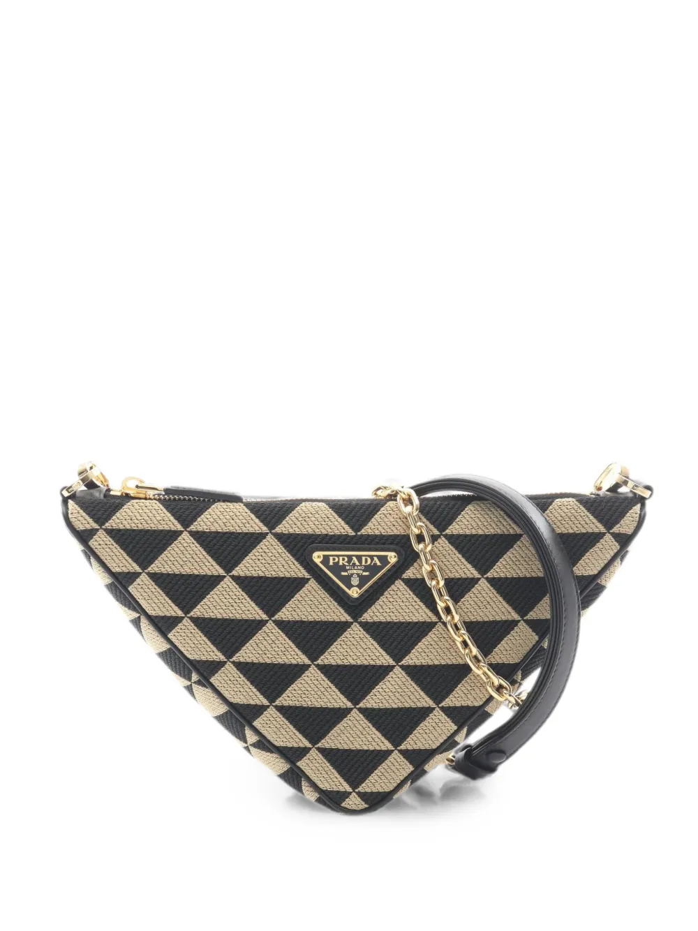Prada Pre-Owned 2010s triangle shoulder bag - Schwarz