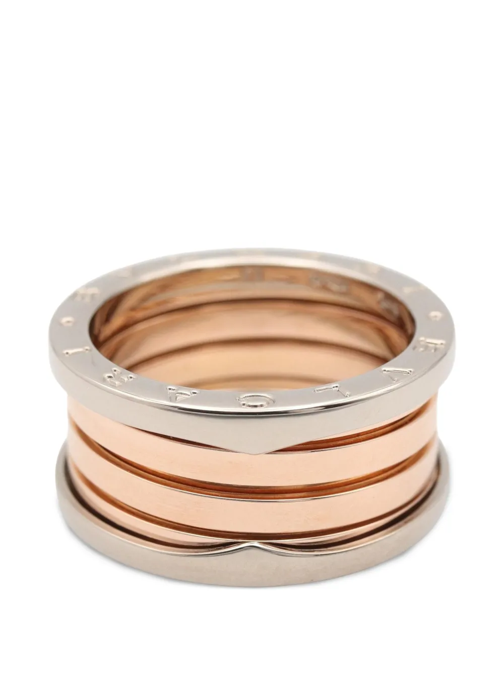 Bvlgari Pre-Owned 2010s B-zero1 ring - Argento