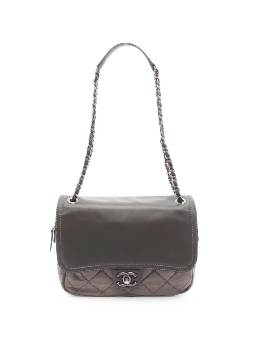 CHANEL Pre-Owned 2011 Matelassé chain shoulder bag - Verde