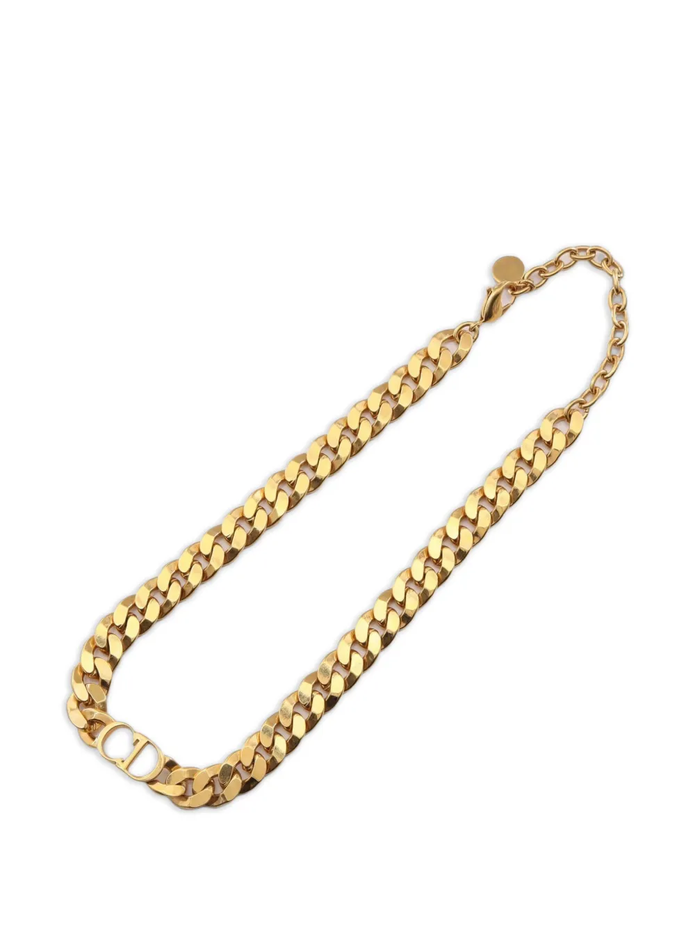Christian Dior Pre-Owned 2010s 30 Montaigne CD necklace - Gold