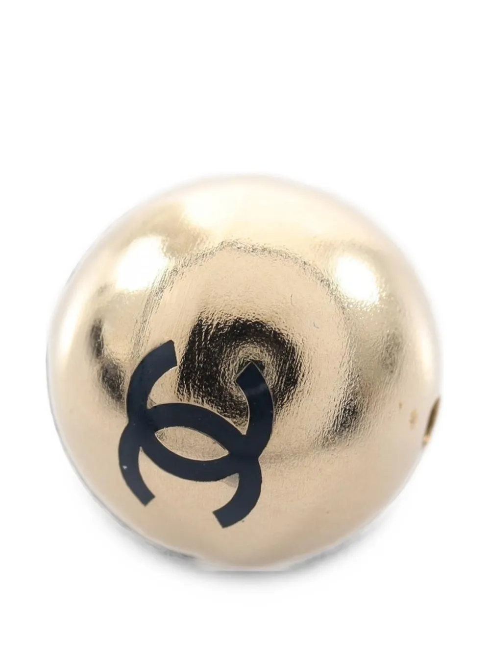 CHANEL Pre-Owned 2015 Camellia tweed brooch - Blu