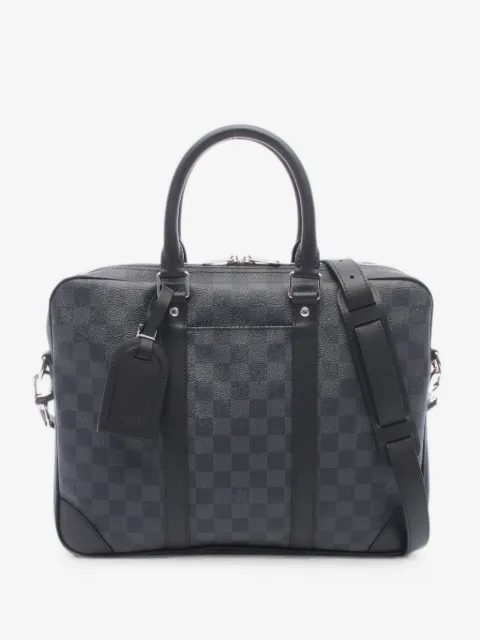 Louis Vuitton Pre-Owned maletín Porte Document Voyage con motivo Damier Graphite 2010