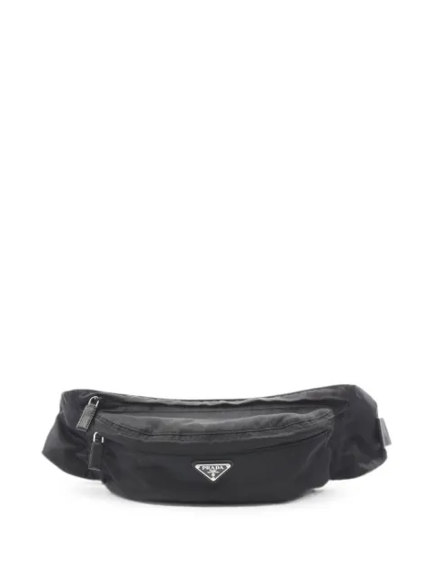 Prada Pre-Owned 2010s Re-Nylon triangle-logo belt bag