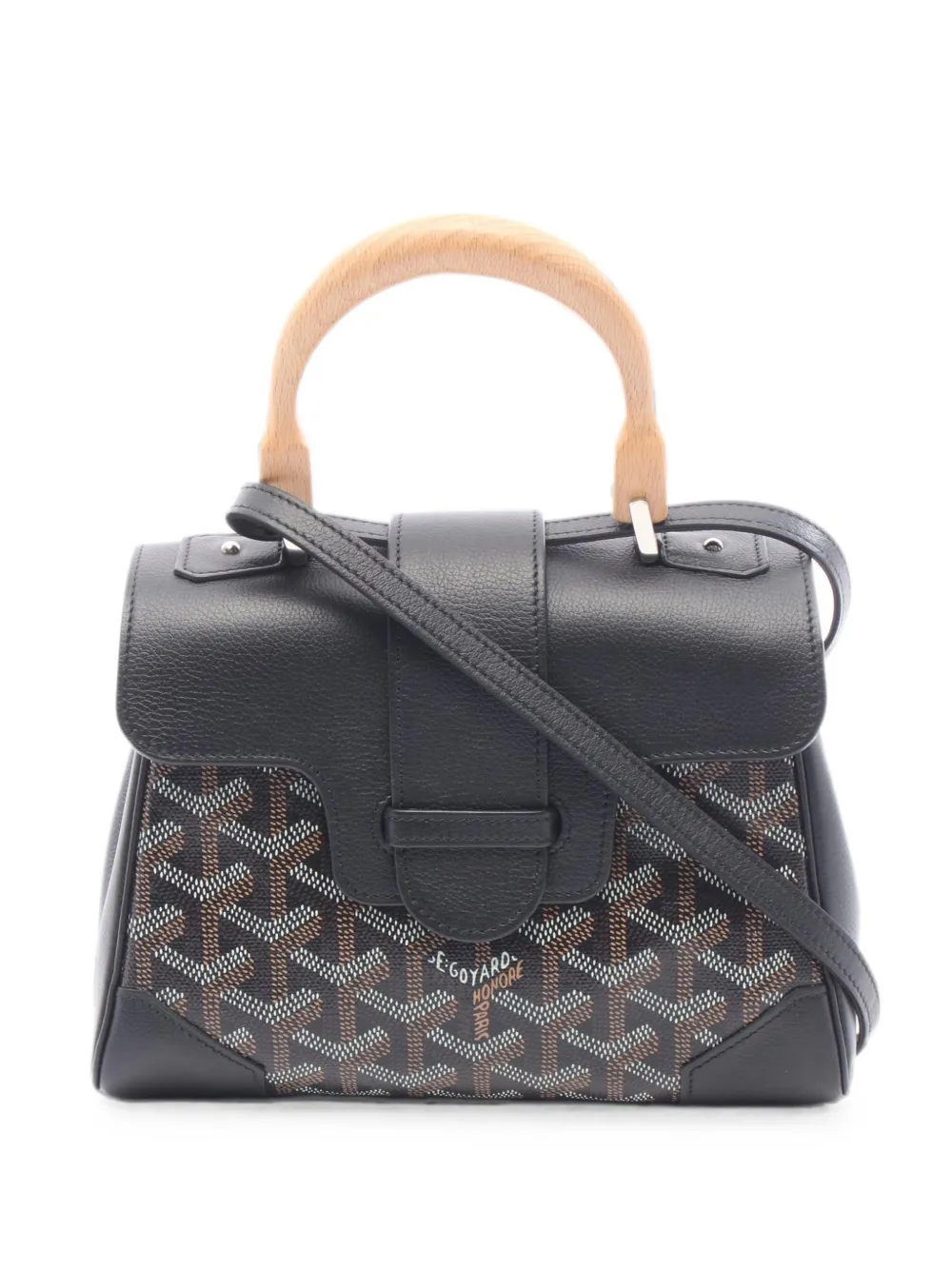 Goyard Pre-Owned 2010s mini Saigon satchel bag - Nero