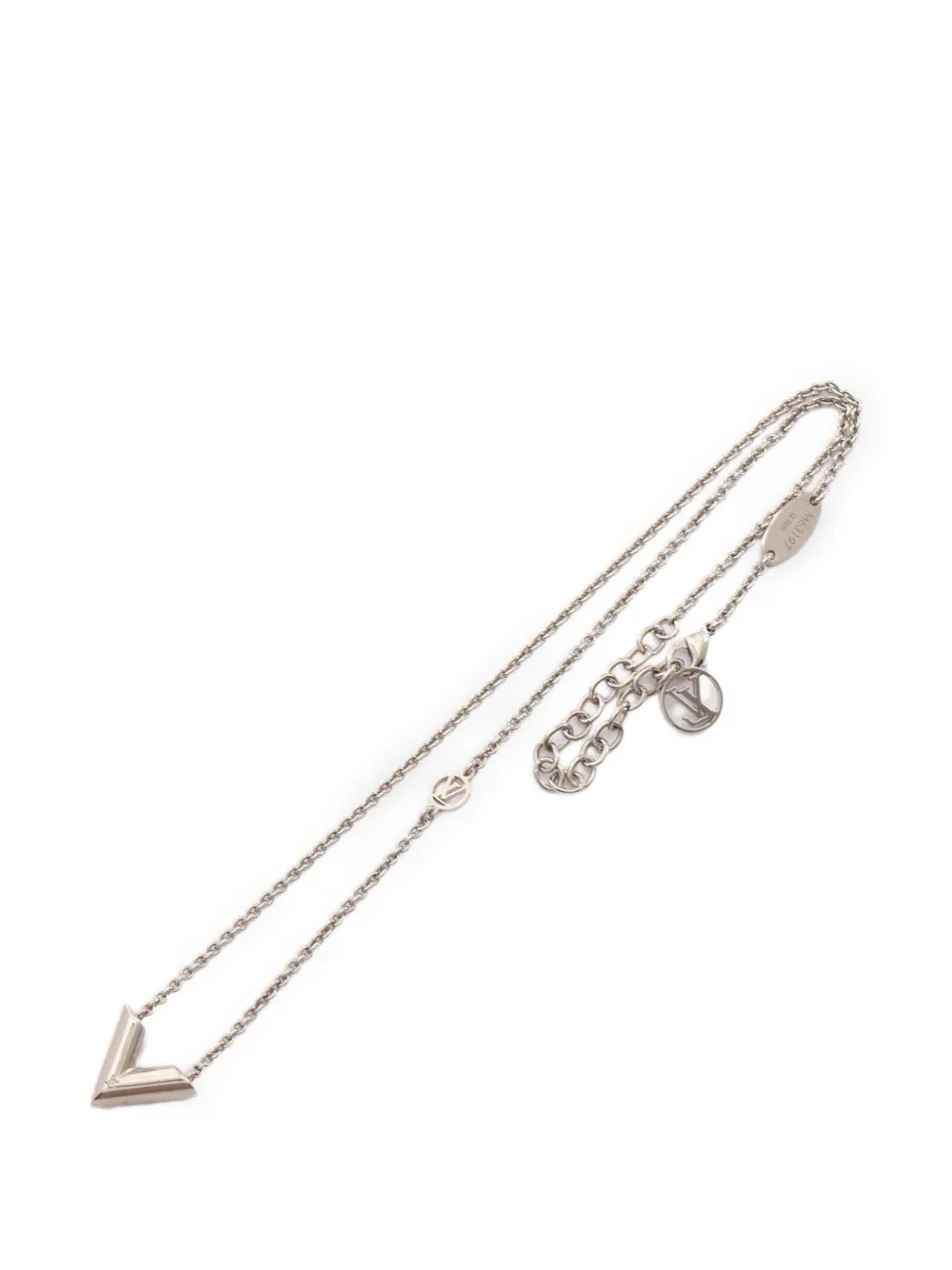 Louis Vuitton Pre-Owned Essential V necklace - Argento