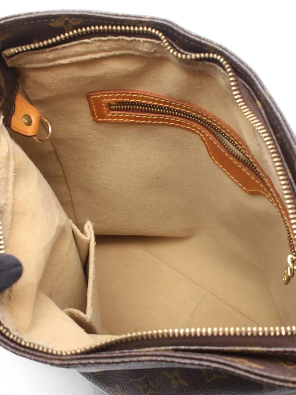 Louis Vuitton Pre-Owned 2001 Looping MM schoudertas met monogram Bruin