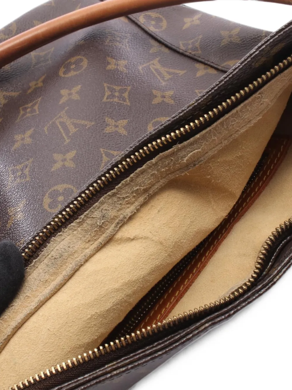 Louis Vuitton Pre-Owned 2001 Looping MM schoudertas met monogram Bruin