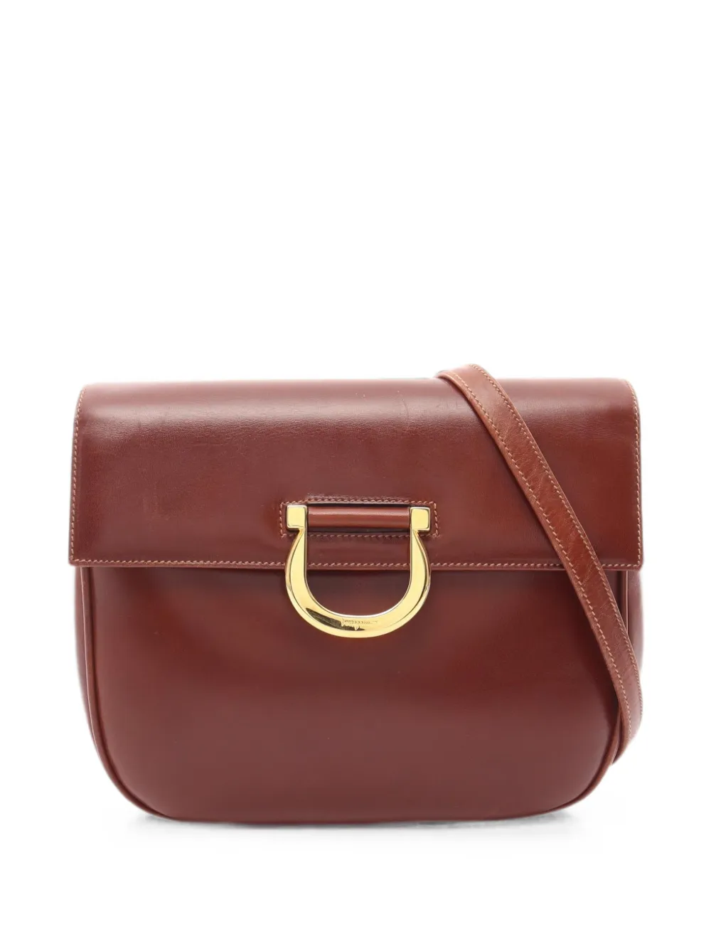 Ferragamo Pre-Owned 2000s Gancini shoulder bag - Marrone