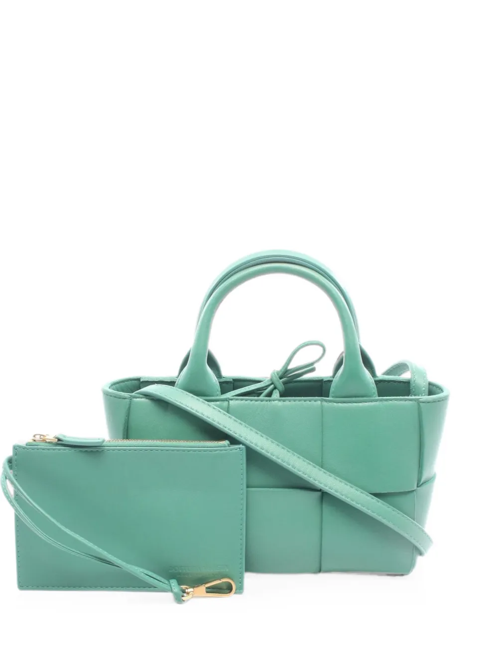 Bottega Veneta Pre-Owned 2000s Arco calf leather tote bag - Grün