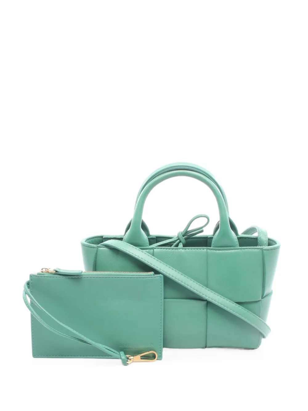 Bottega Veneta Pre-Owned 2000s Arco calf leather tote bag - Verde