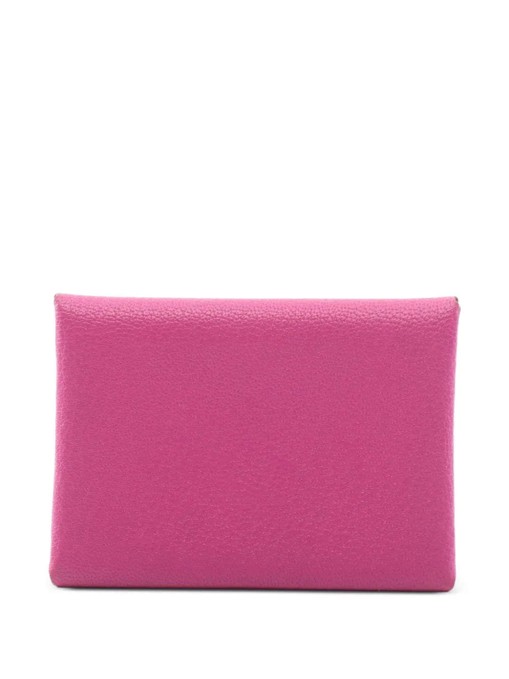 Hermès Pre-Owned Calviduo Chèvre leather coin purse - Rosa