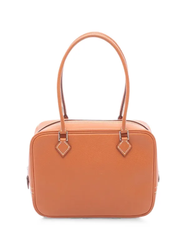 Hermès Pre-owned 2005 Mini Plume 20 Leather Handbag in Brown