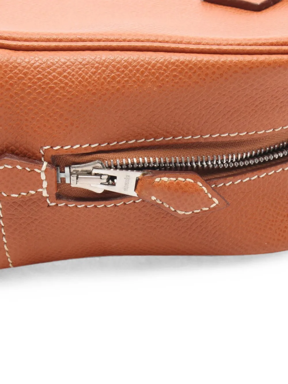 Hermès Pre-owned 2005 Mini Plume 20 Leather Handbag in Brown, view 5