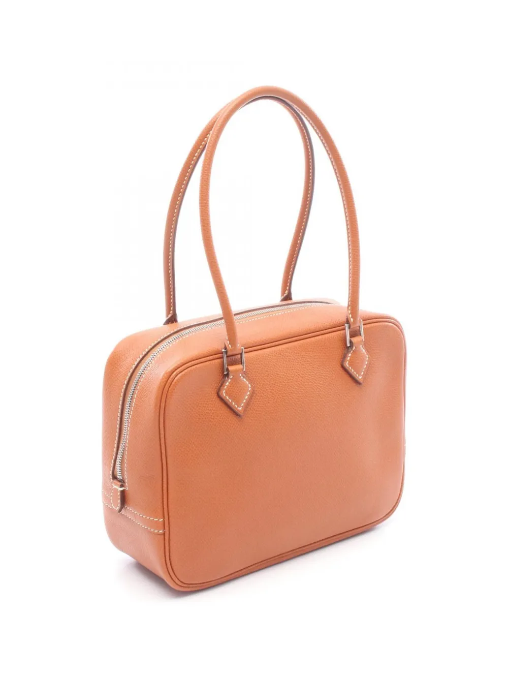 Hermès Pre-owned 2005 Mini Plume 20 Leather Handbag in Brown, view 2