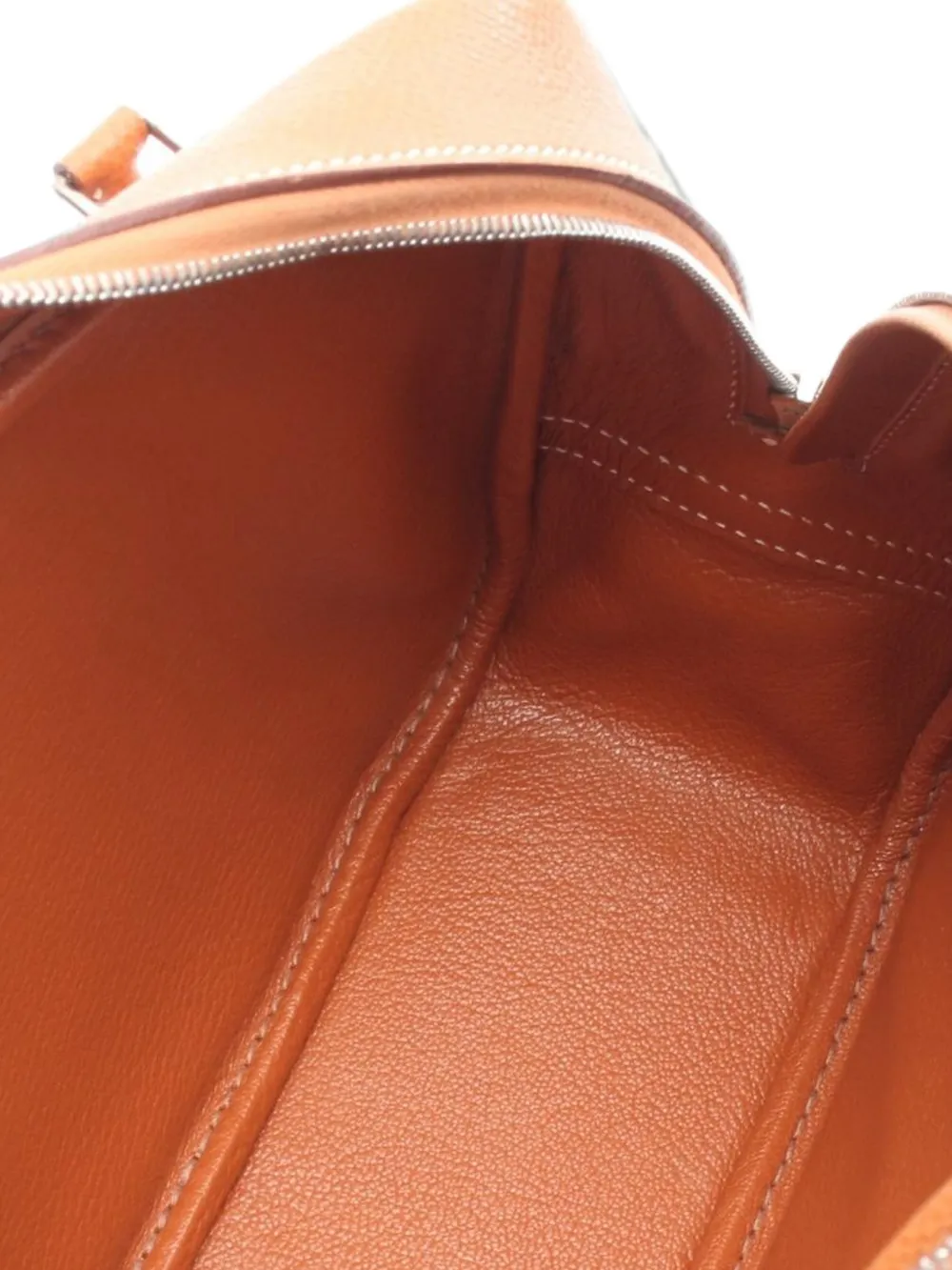 Hermès Pre-owned 2005 Mini Plume 20 Leather Handbag in Brown, view 3