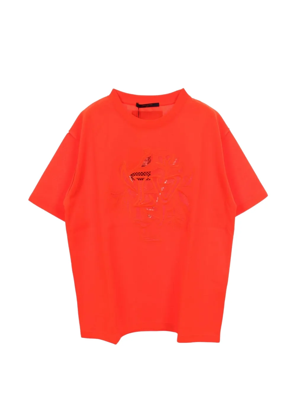 Louis Vuitton Pre-Owned 2020s Végetourise-jacquard T-shirt - Arancione
