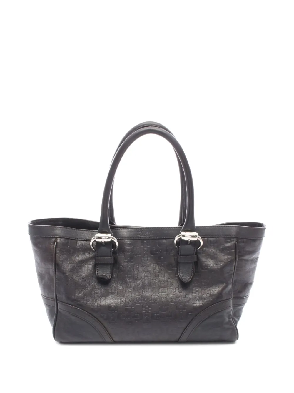 Gucci Pre-Owned 2000s Horsebit calf leather tote bag - Marrone