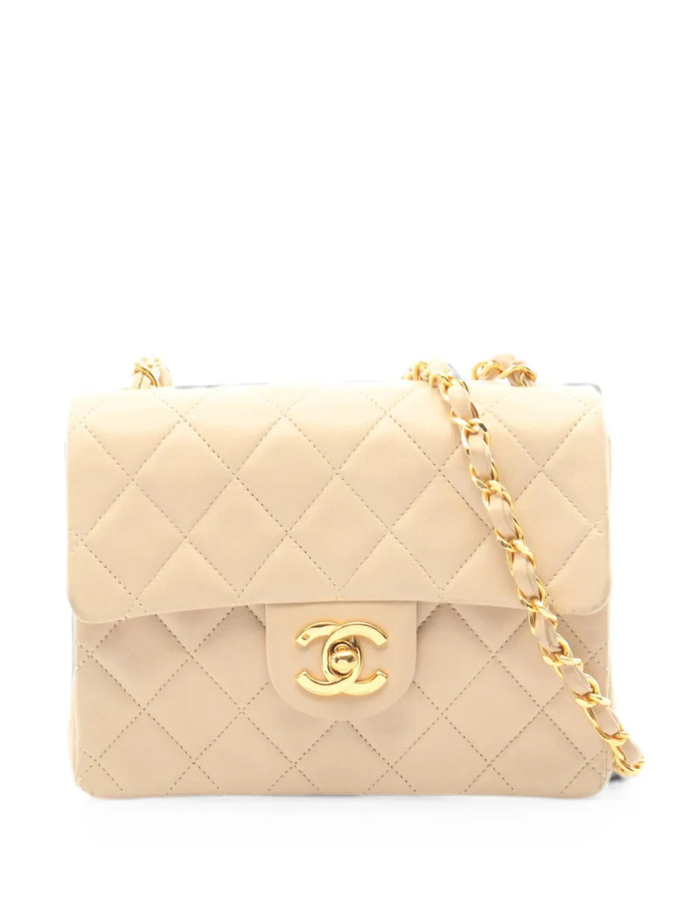 CHANEL Pre-Owned 1991-1994 Matelassé chain shoulder bag - Toni neutri