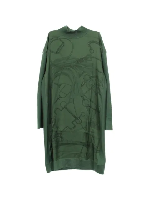 Hermès Pre-Owned трикотажное платье Twill Laine (2010-е годы)