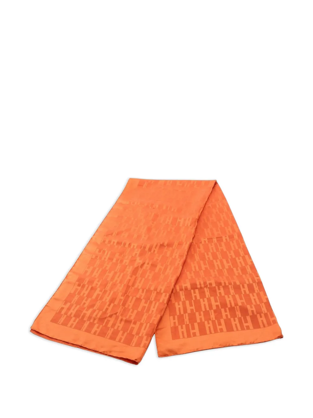 Hermès Pre-Owned 2010s H logo scarf - Arancione