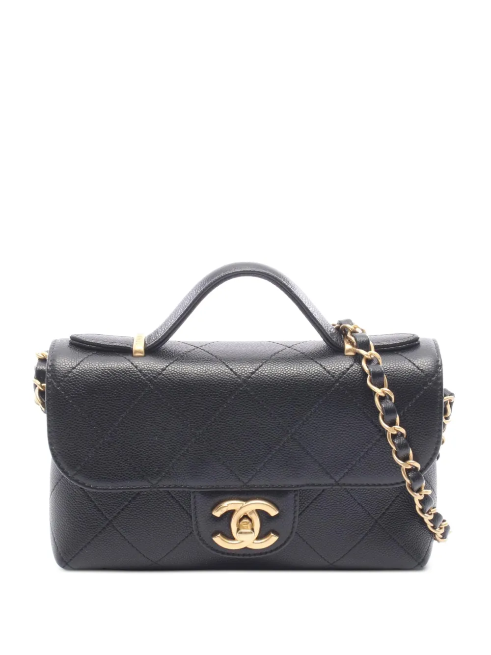 CHANEL Pre-Owned mini Matelassé shoulder bag - Schwarz