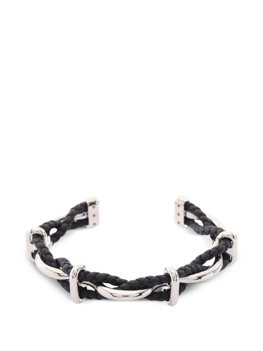 Hermès Pre-Owned 2010s Egee braided bracelet - Argento
