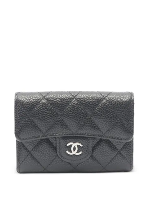 CHANEL Pre-Owned Matelassé leather cardholder