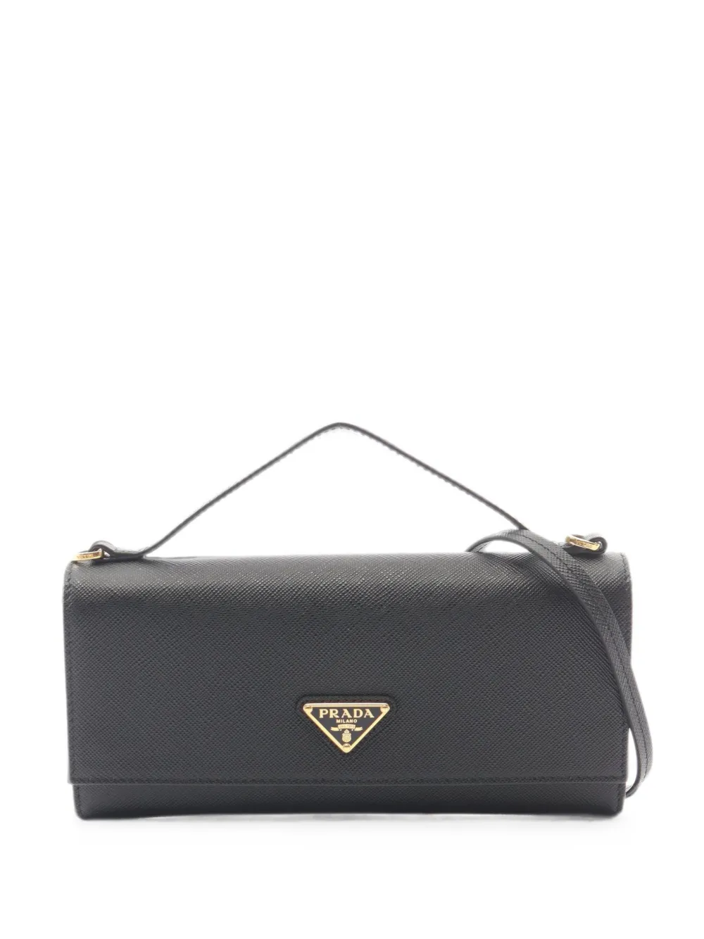 Prada Pre-Owned 2020s Triangle-logo two-way handbag - Schwarz
