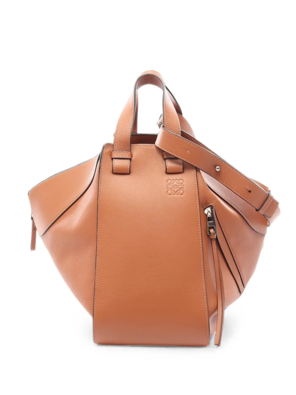 Loewe Pre-Owned 2010s medium Hammock two-way handbag - Braun