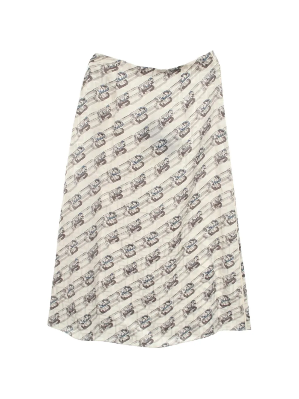 Fendi Pre-Owned 2020s silk skirt - Weiß