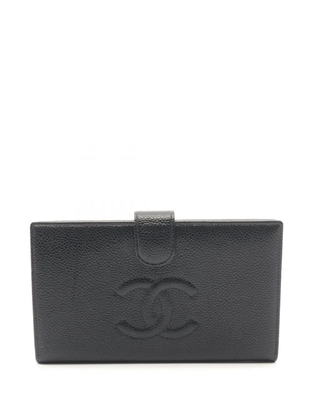 CHANEL Pre-Owned 2000-2002 ココマーク 二つ折り財布 | ブラック