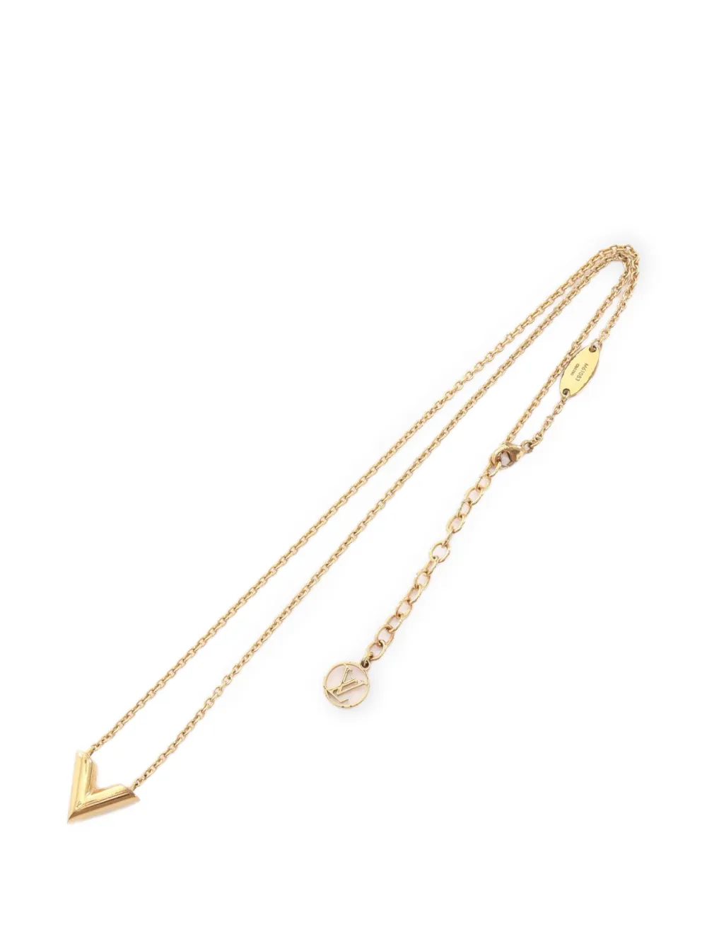 Louis Vuitton Pre-Owned 2000s Essential V necklace - Gold